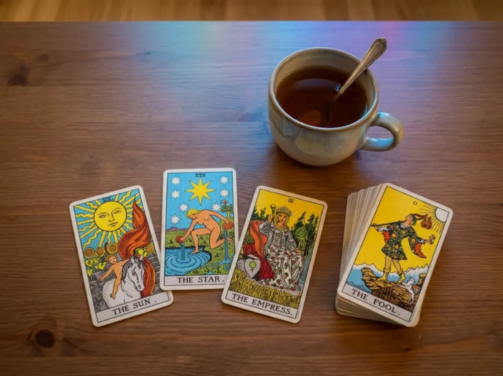 Karty tarota Auressa Tarot – atmosfera dyskretnego rozkładu online 1